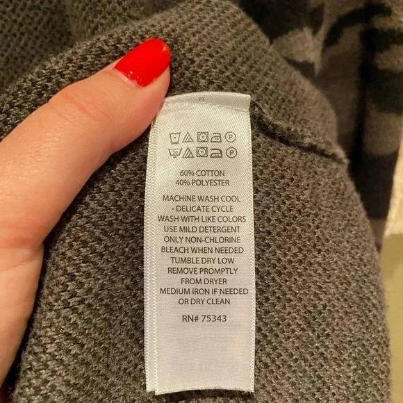 RACHEL ZOE CAMO OPEN KNIT CARDIGAN WITH HOOD SIZE MEDIUM - Picture 8 of 8